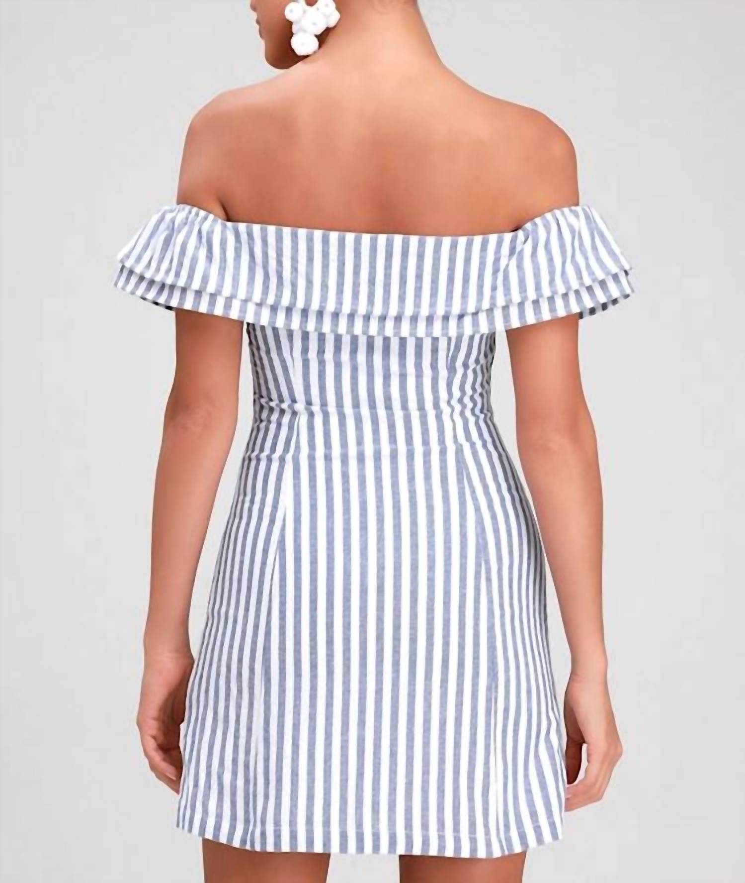 Lulus - Women's Seaside Skipper Mini Dress