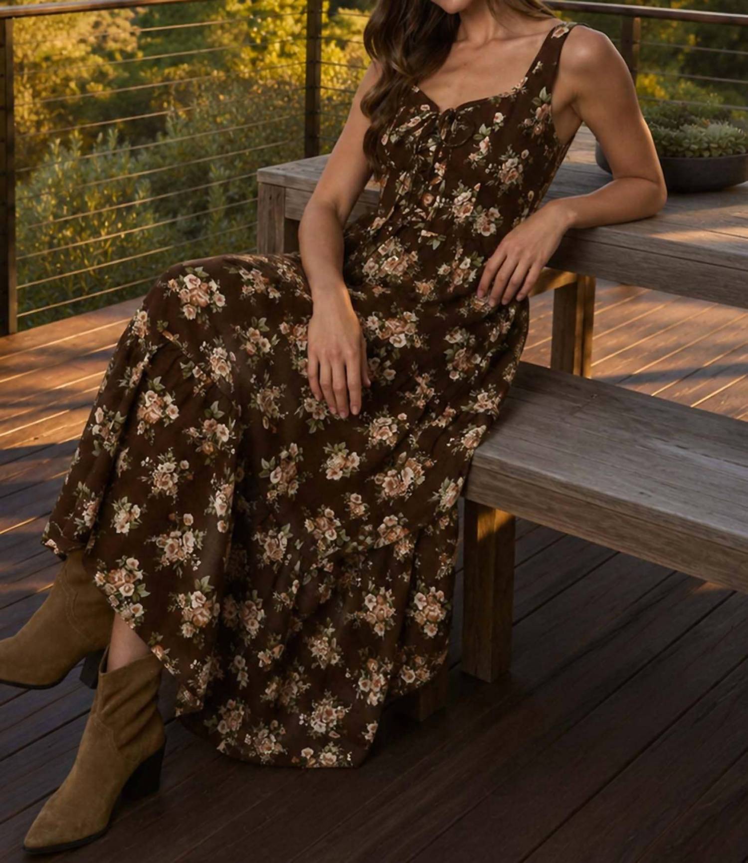 Blu Pepper - Golden Meadow Midi Dress