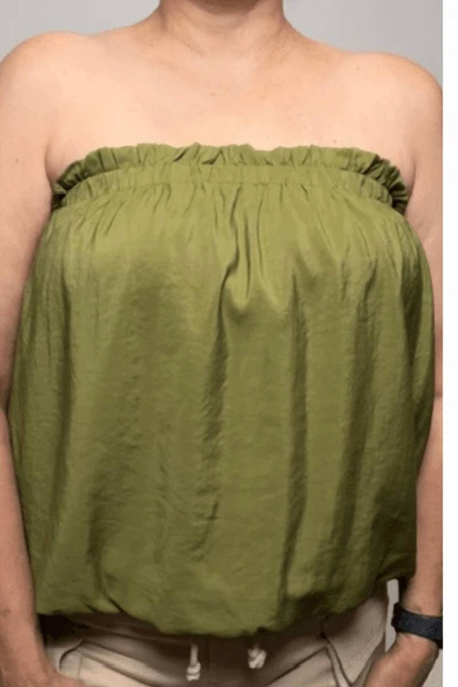 Naked Zebra - Crinkled Breeze Bubble Top