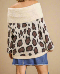 Umgee - Off-shoulder Long Sleeve Sweater