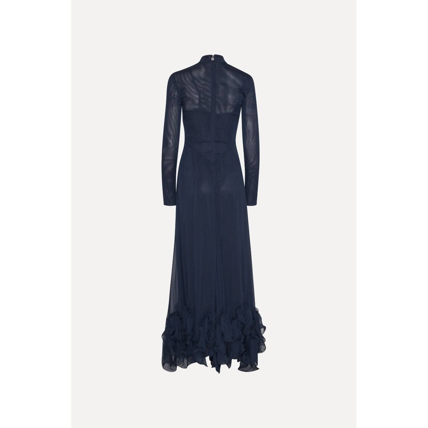 Rotate - Chiffon Maxi Ruffle Dress