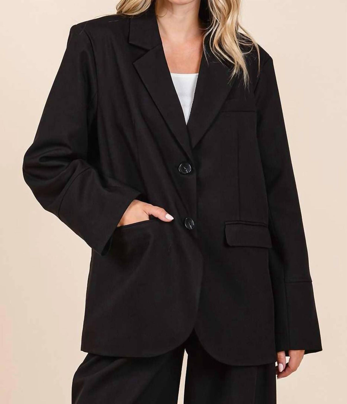 Mittoshop - BOYFRIEND FIT BLAZER JACKET
