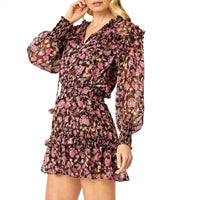 Misa Los Angeles Karla Dress in rosetta fleur - women's dress - alternate view