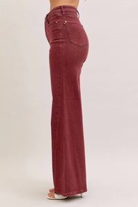 Judy Blue - High Waist Retro Wide Leg Denim Jeans