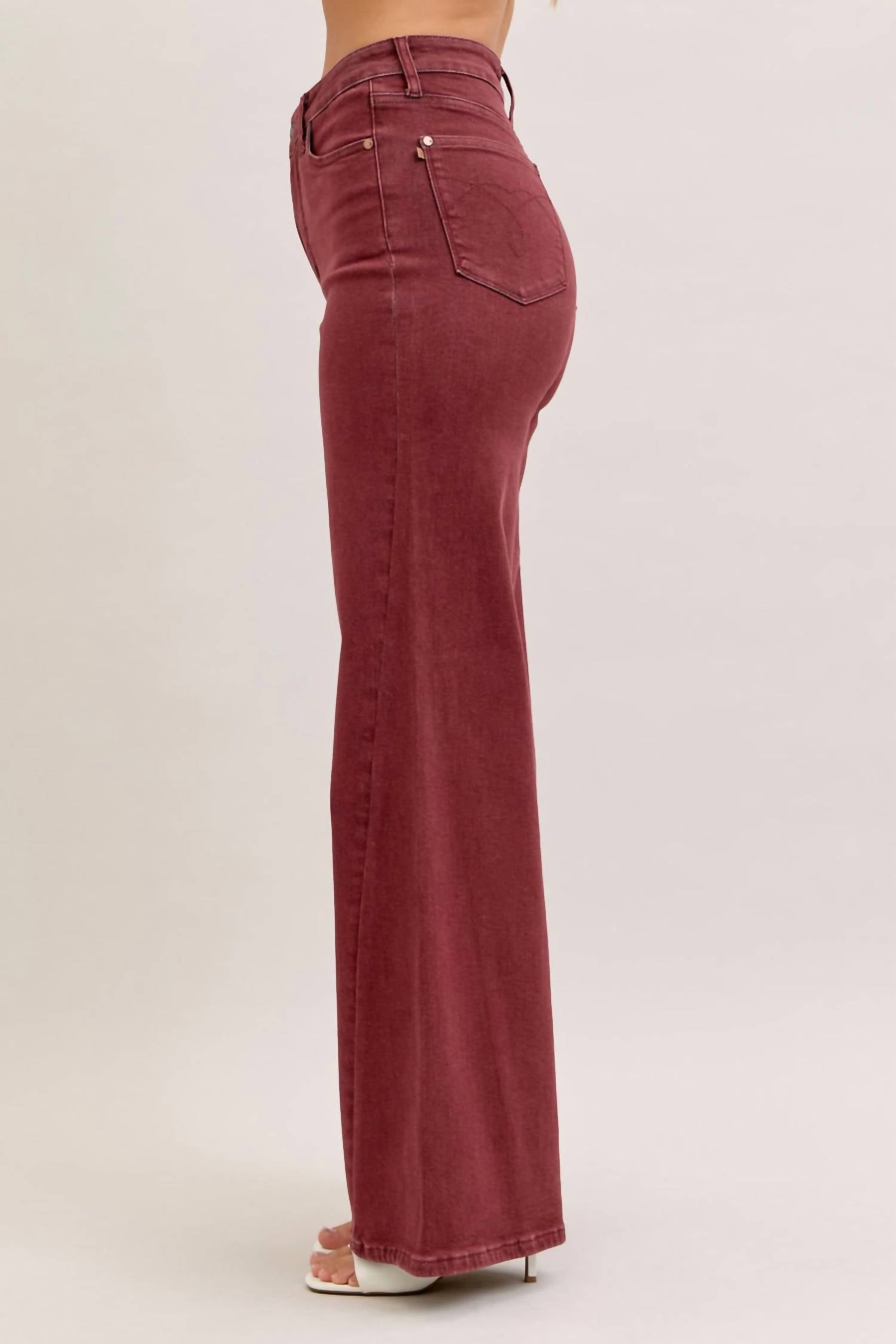 Judy Blue - High Waist Retro Wide Leg Denim Jeans