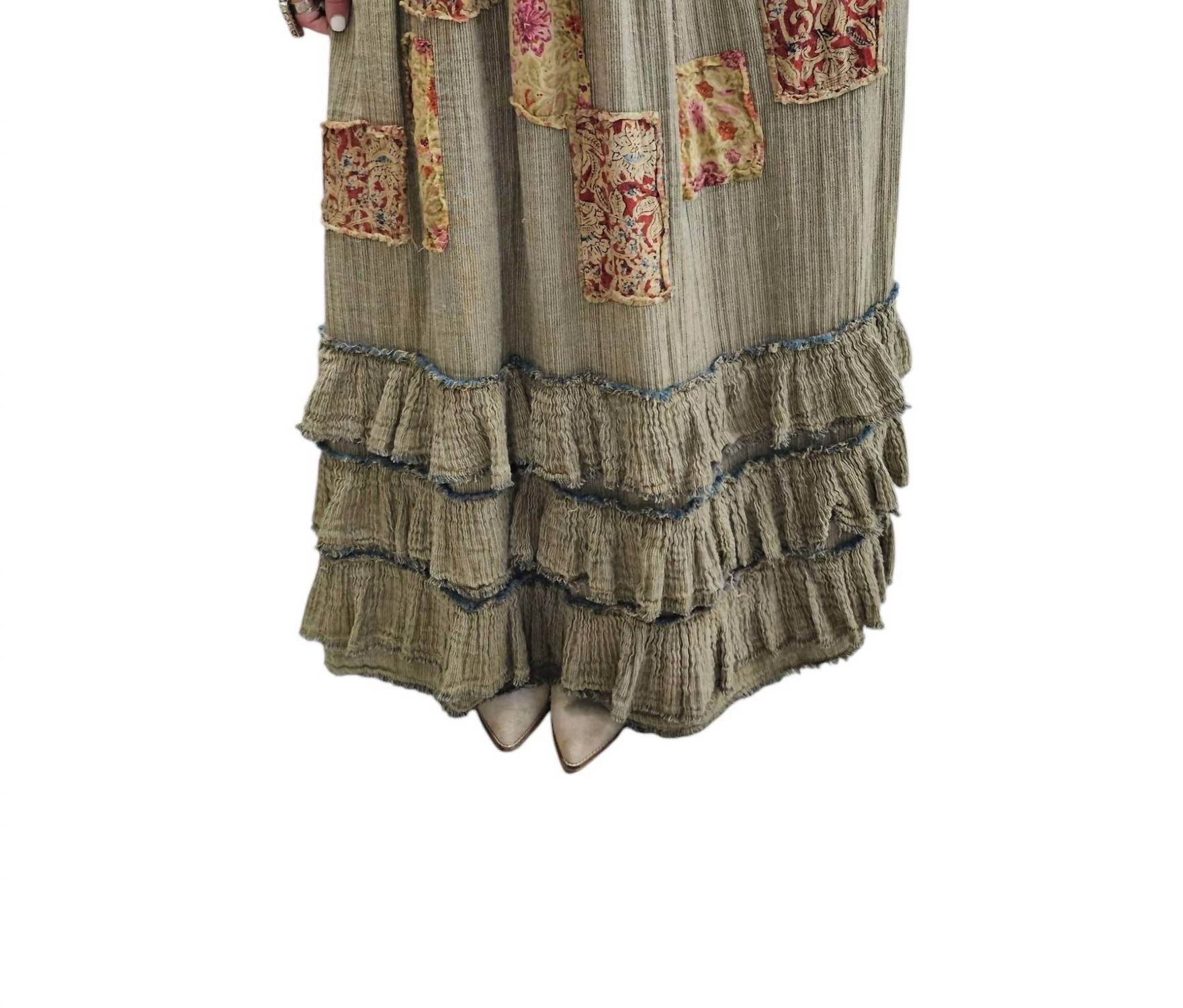 A Rare Bird - Soft Ruffle Patch Skirt