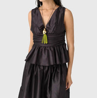 Never A Wallflower - Peplum Top