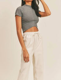 Sage The Label - Reyna Mockneck Crop Top
