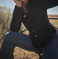Fashion District La - Lida Fuzzy Knit Cardigan