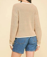 Pinch - Contrasting Trim Sweater