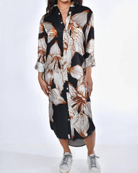 Emily Phillips - Big Flower Tencel Midi Dress