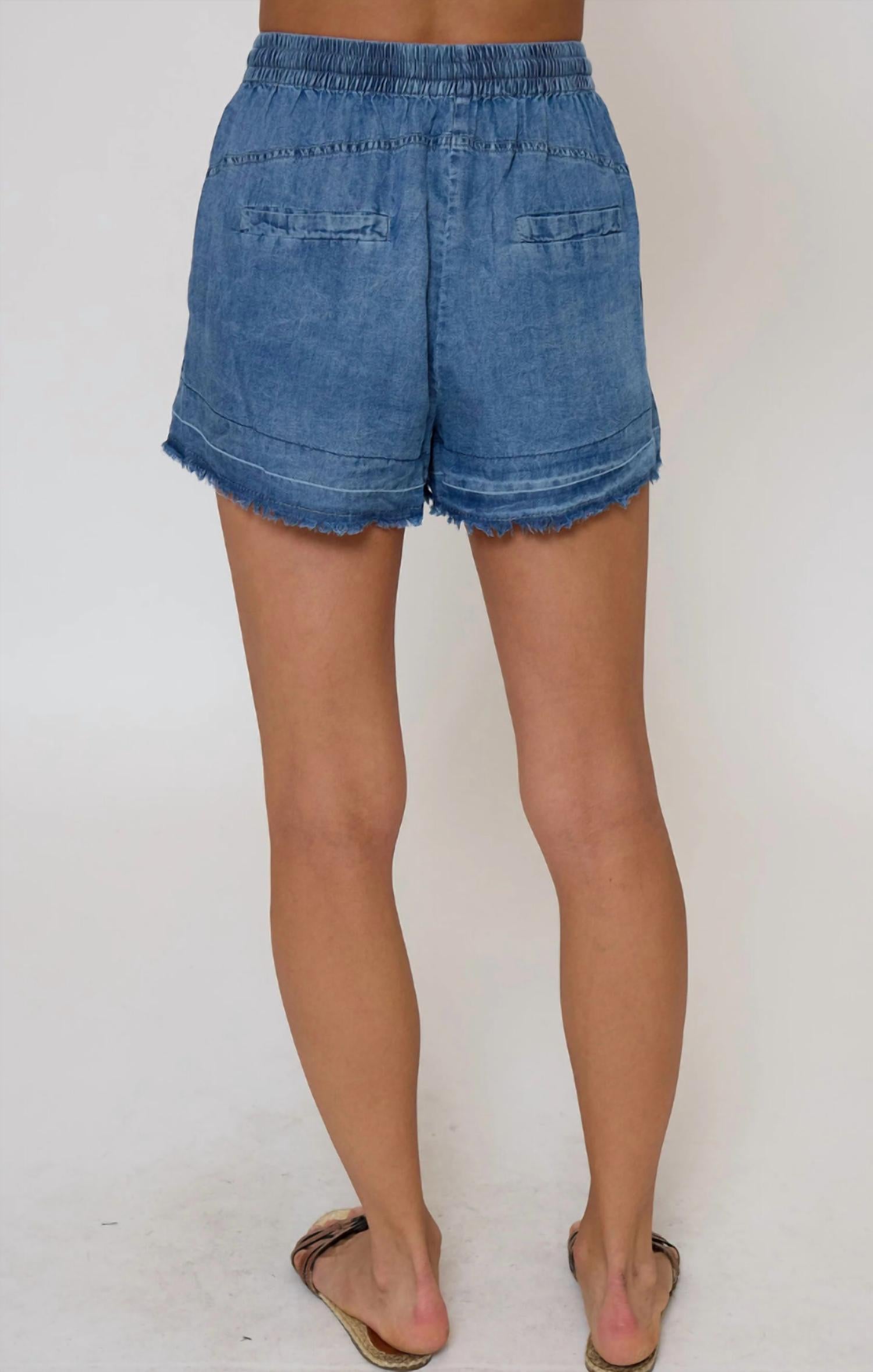 Central Park West - Celine Mid Rise Drawstring Shorts
