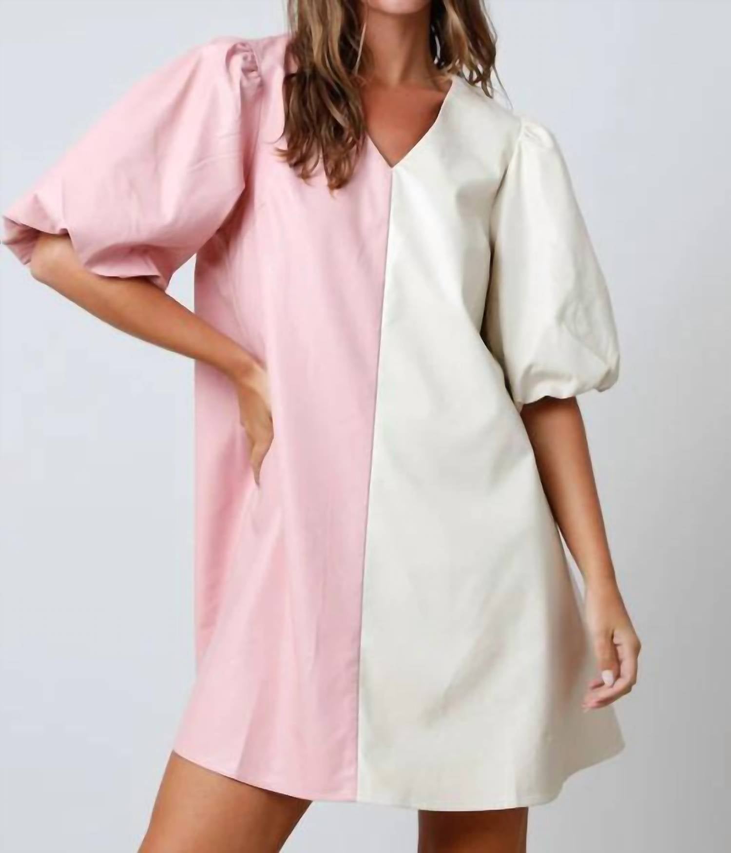 Peach Love - Leather Dress