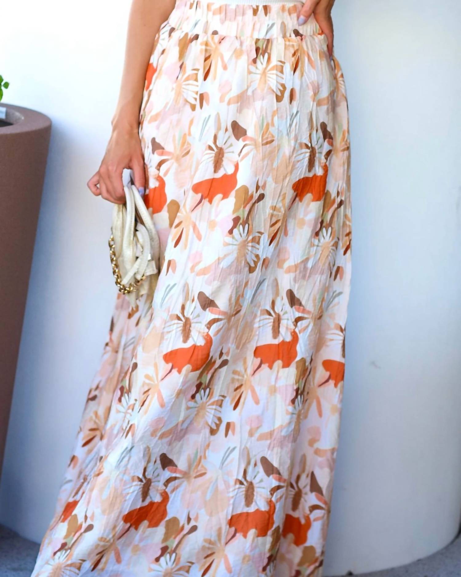 Null - Melon Bloom Maxi Skirt