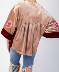Easel - Don't Mind If I Do Embroidered Top