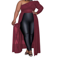 Black Pearl Clothing - One Shoulder Tunic Blouse
