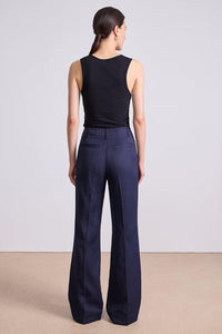 APIECE APART Adi Wide Leg Trousers in midnight - women's pants - alternate view