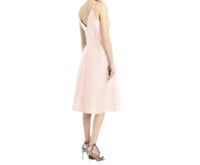 Alfred Sung - Satin Twill V-neck Cocktail Dress