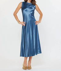 Current Air - Metallic Front Midi Knit Dress
