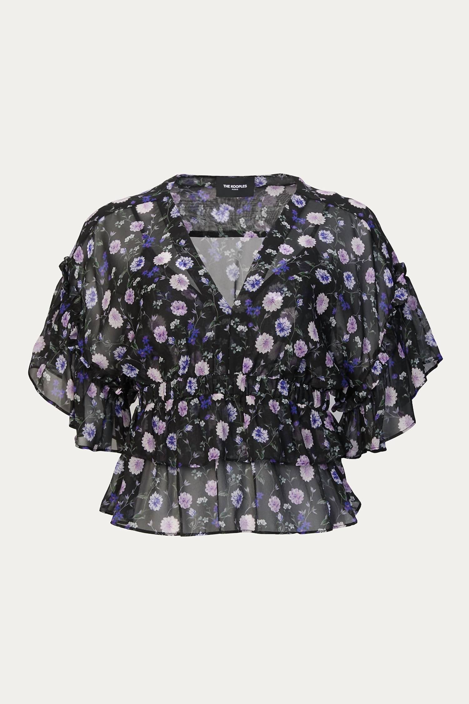 The Kooples - SILK TOP WITH PRINT