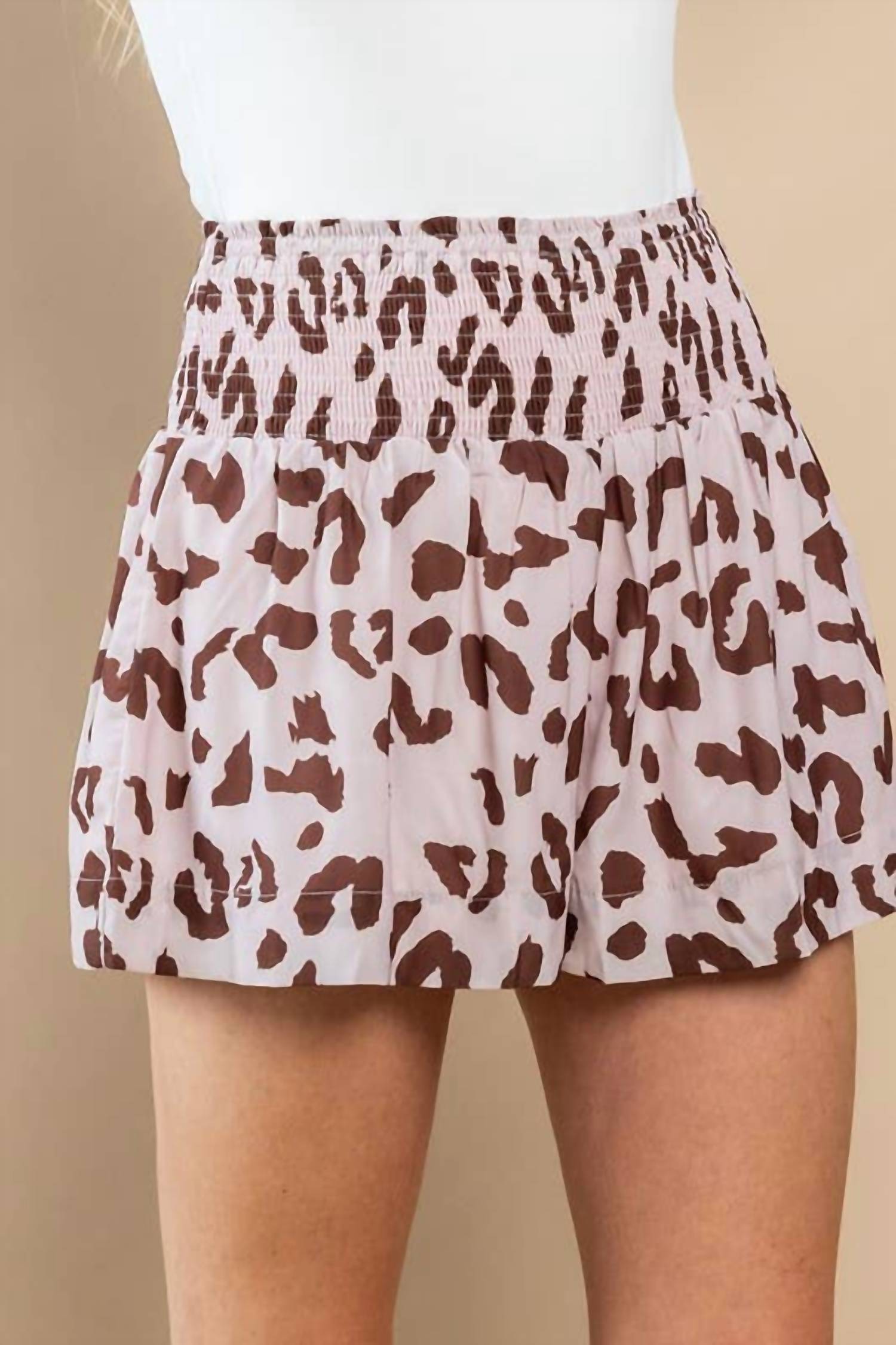 TCEC Feelin' Fierce Athletic Shorts in brown pink - women's shorts