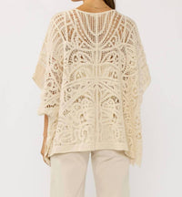 Lovestitch - Women's Beachy Vibes Crochet Top Cover Up