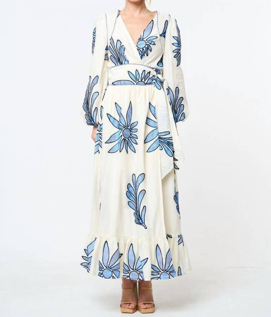 Ciebon - Fawn Embroidered Midi Dress