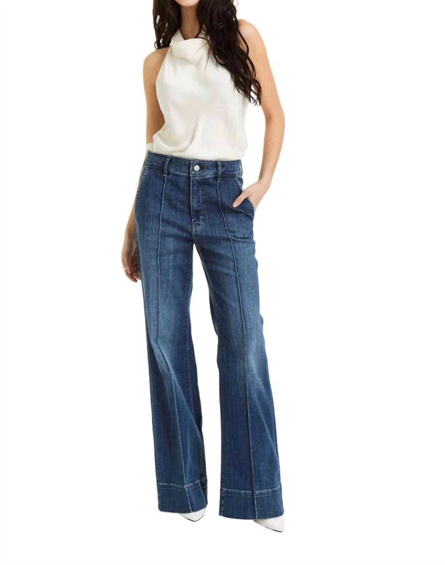 Tractr - Women's Front Seam Trouser Jeans