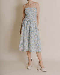 Aureum - Corset Ruffle Midi Dress