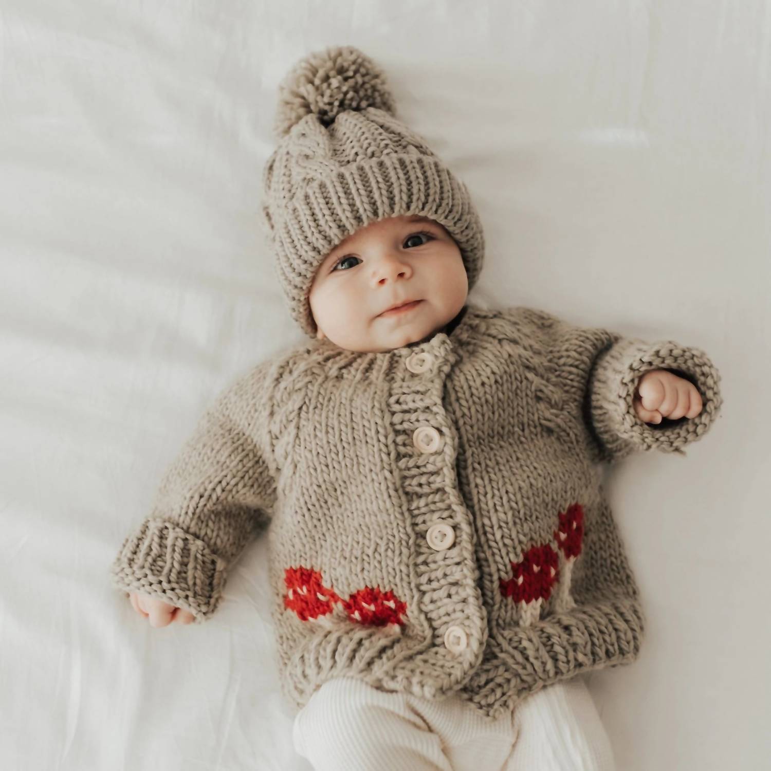 Huggalugs - Kid's Mushroom Cardigan Top