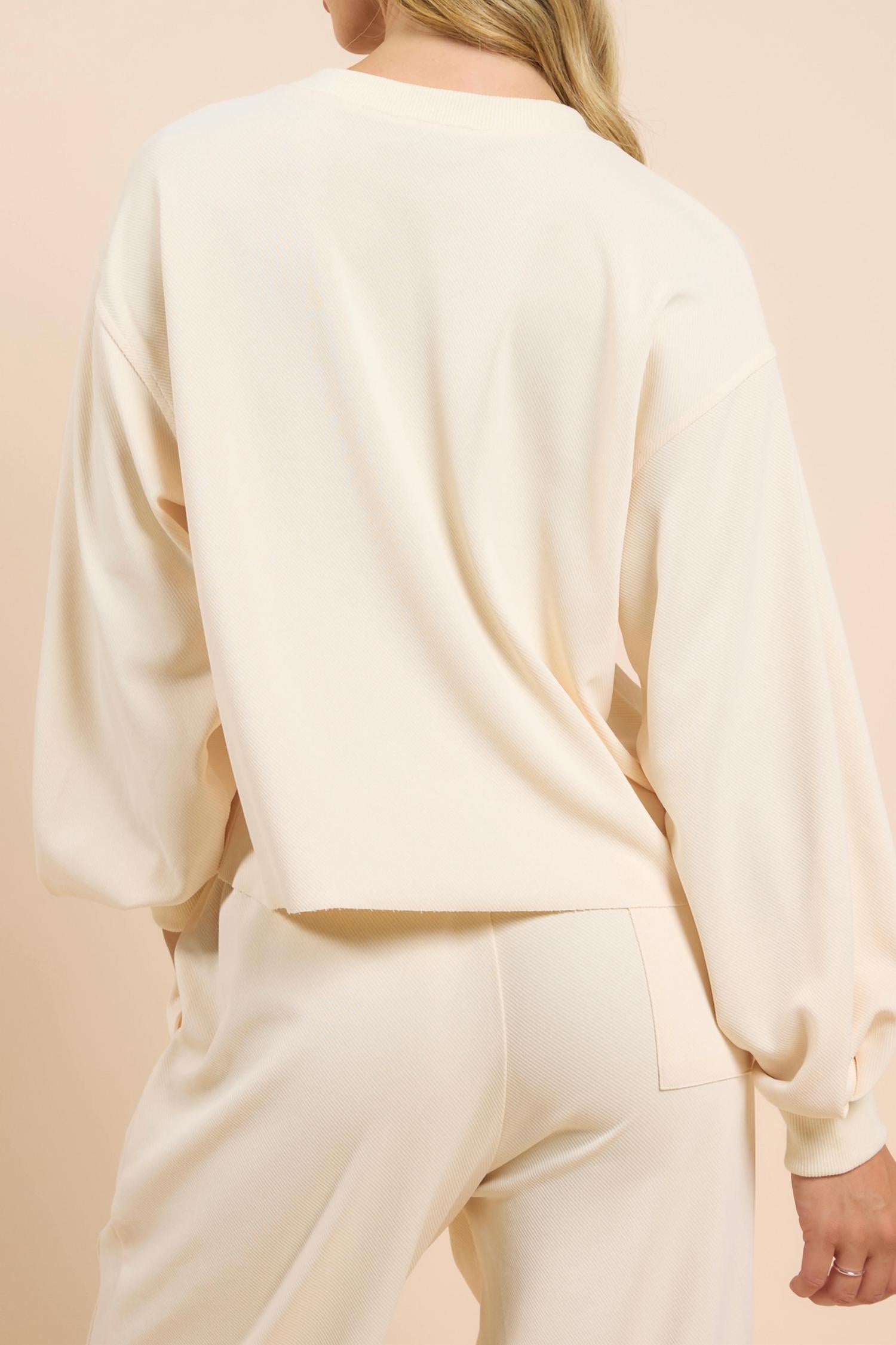 Sadie & Sage - White Noise Sweatshirt