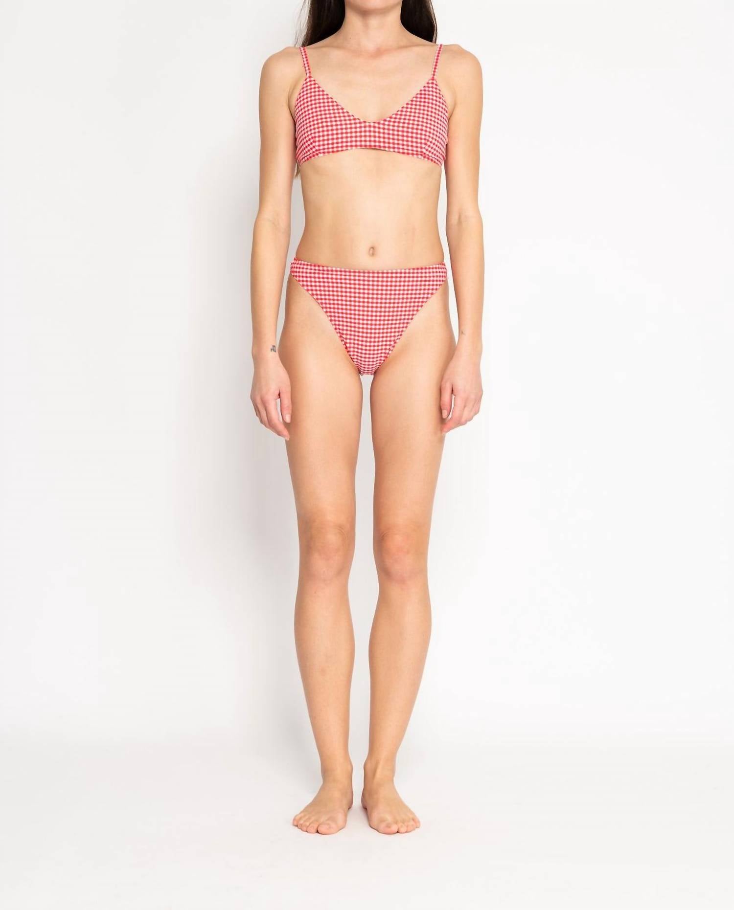 Em On Holiday - Women's Gingham Bikini Set Swimsuit