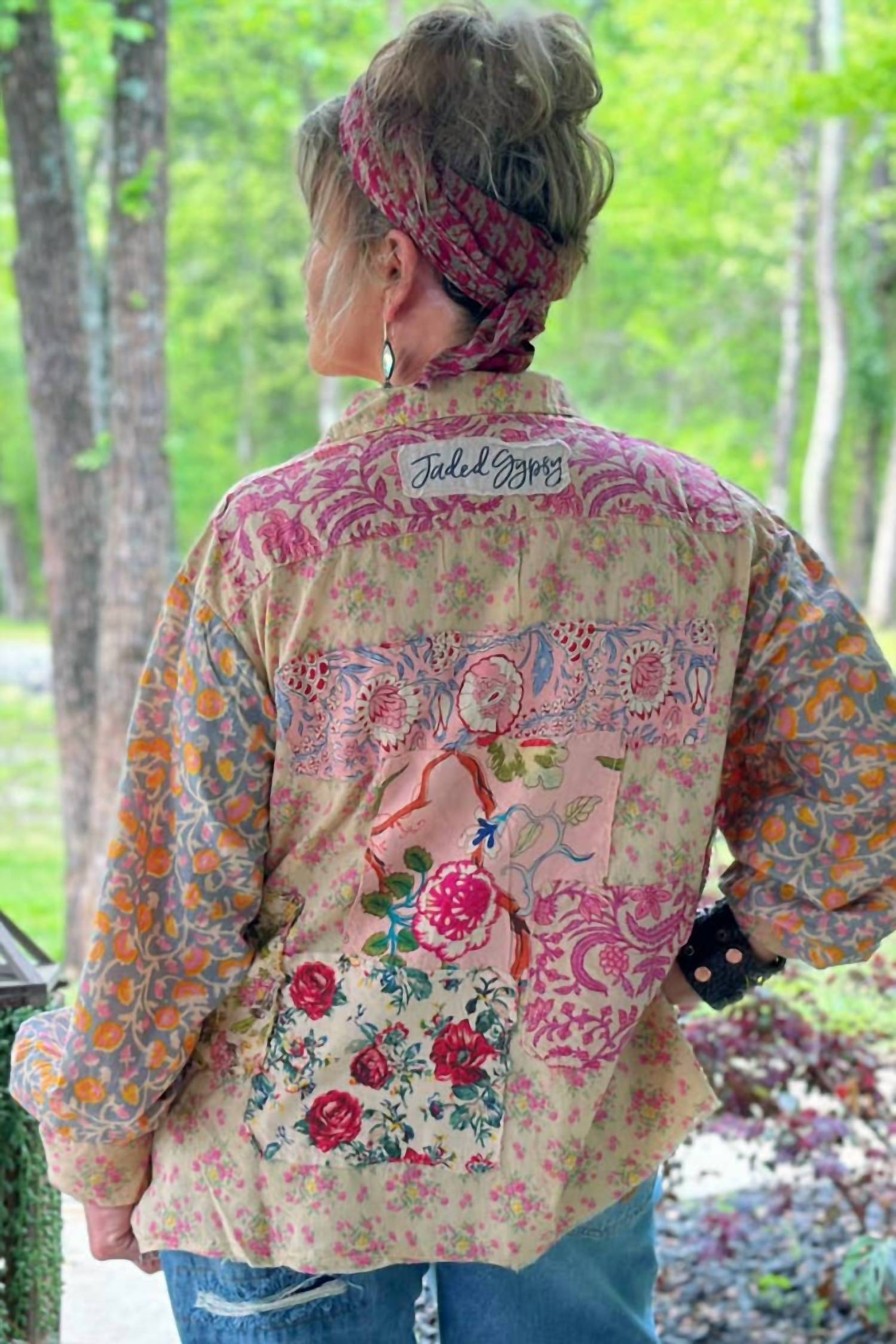 Jaded Gypsy - Floral Gardens Button-up Blouse