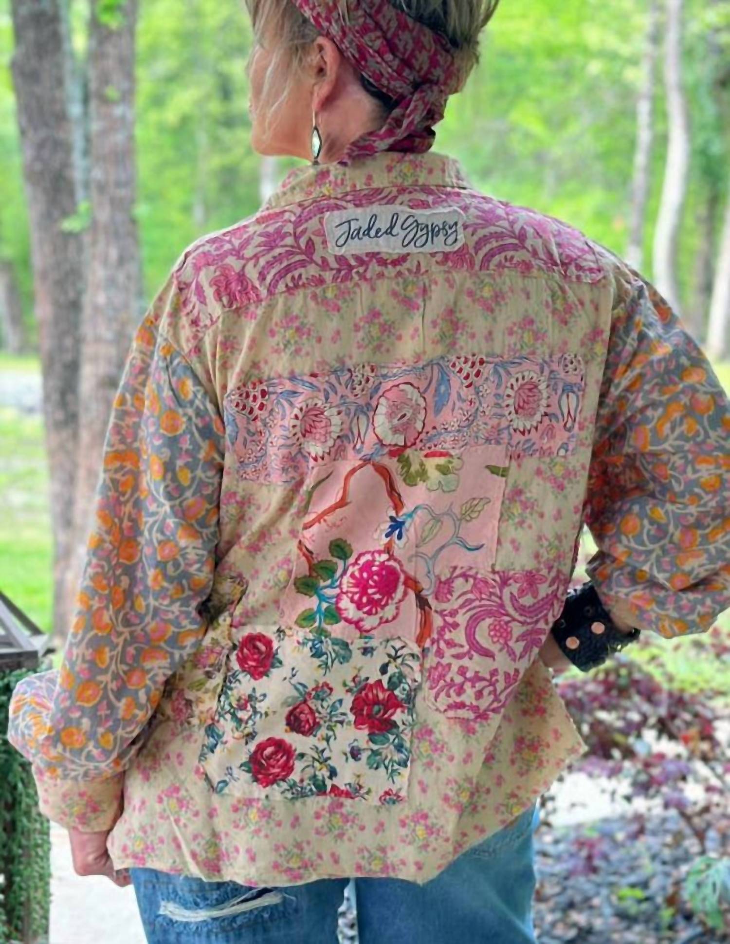Jaded Gypsy - Floral Gardens Button-up Blouse