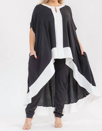 Karen T Design - Hilo Monochrome Tunic Top
