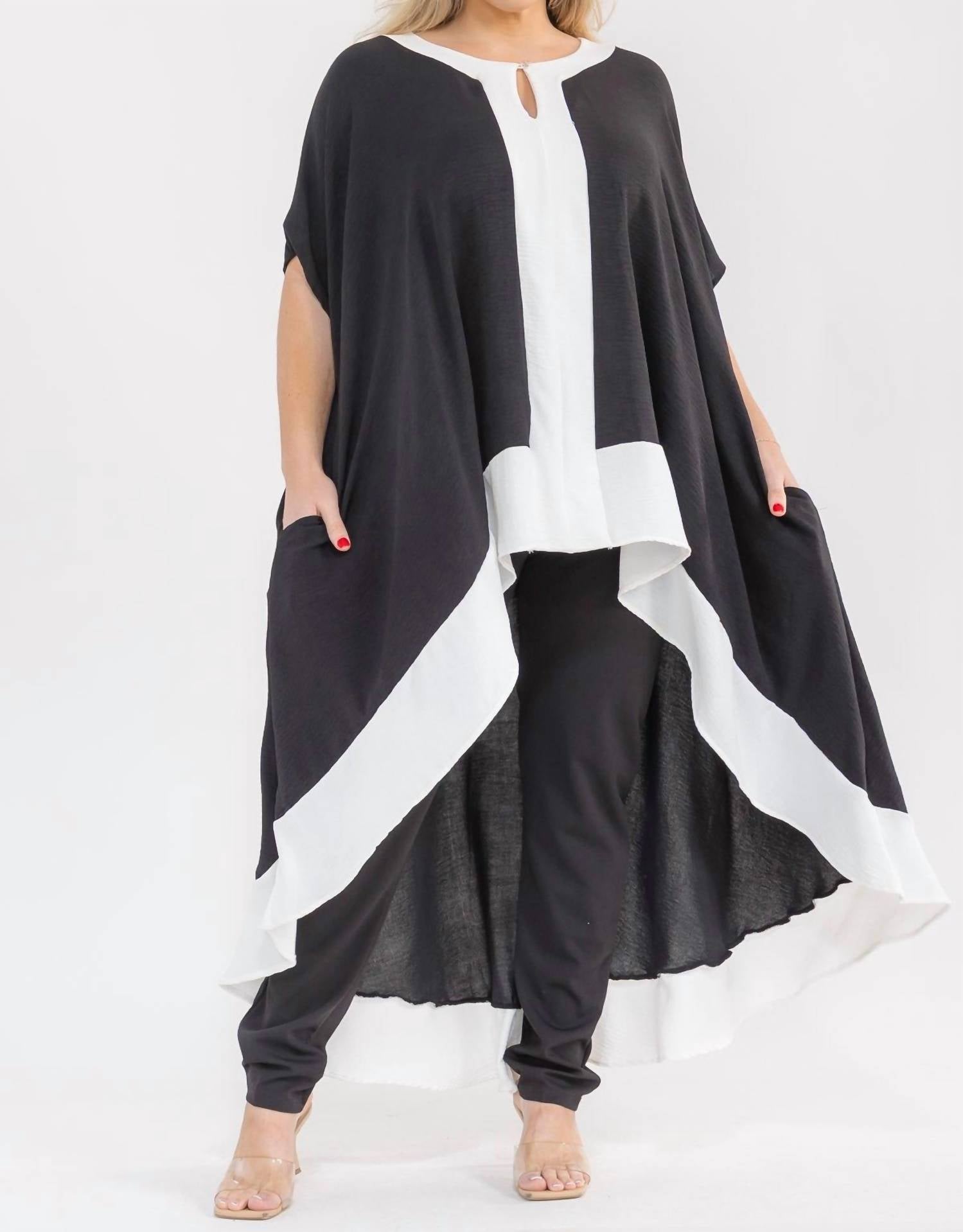 Karen T Design - Hilo Monochrome Tunic Top