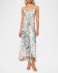 Misa Los Angeles - Angela Ruffle Trim Midi Dress