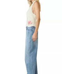 Steve Madden - Opal Floral Embroidered Crochet Knit Halter Top