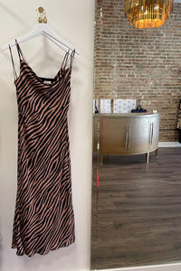 Adelyn Rae - Tiger Print Slip Dress