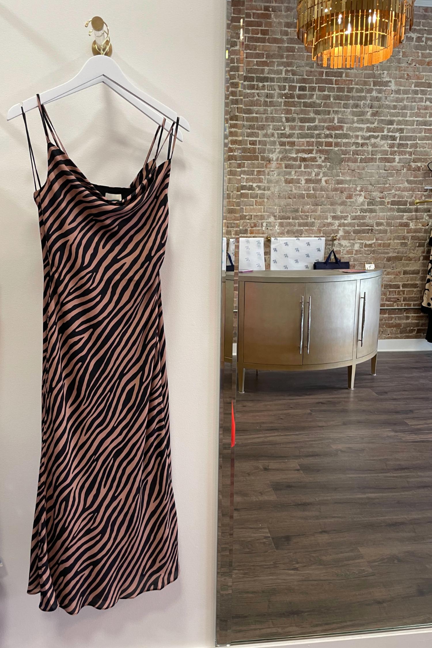 Adelyn Rae - Tiger Print Slip Dress