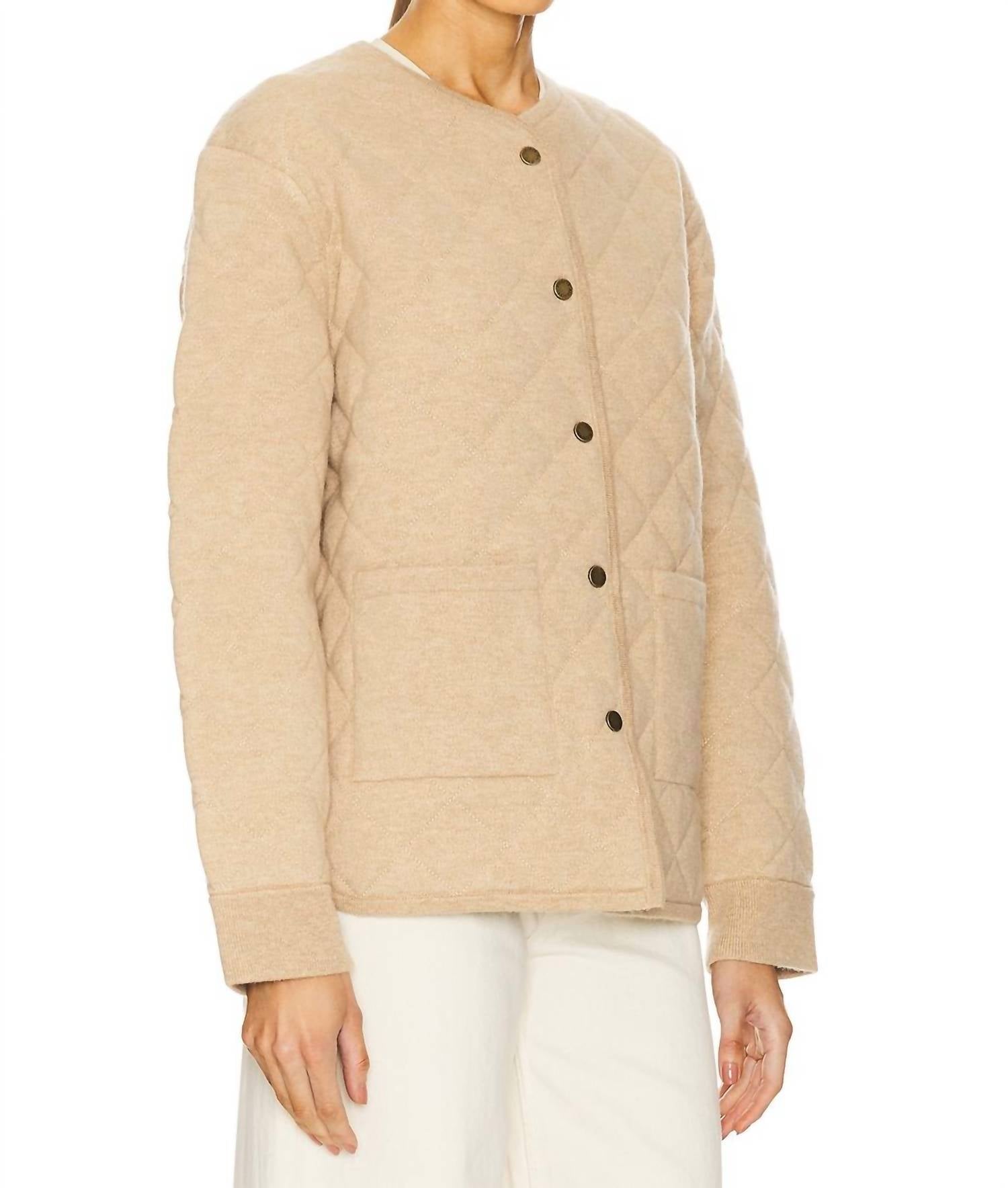 Guest In Residence - Quilted Liner Jacket in Cashmere Blend