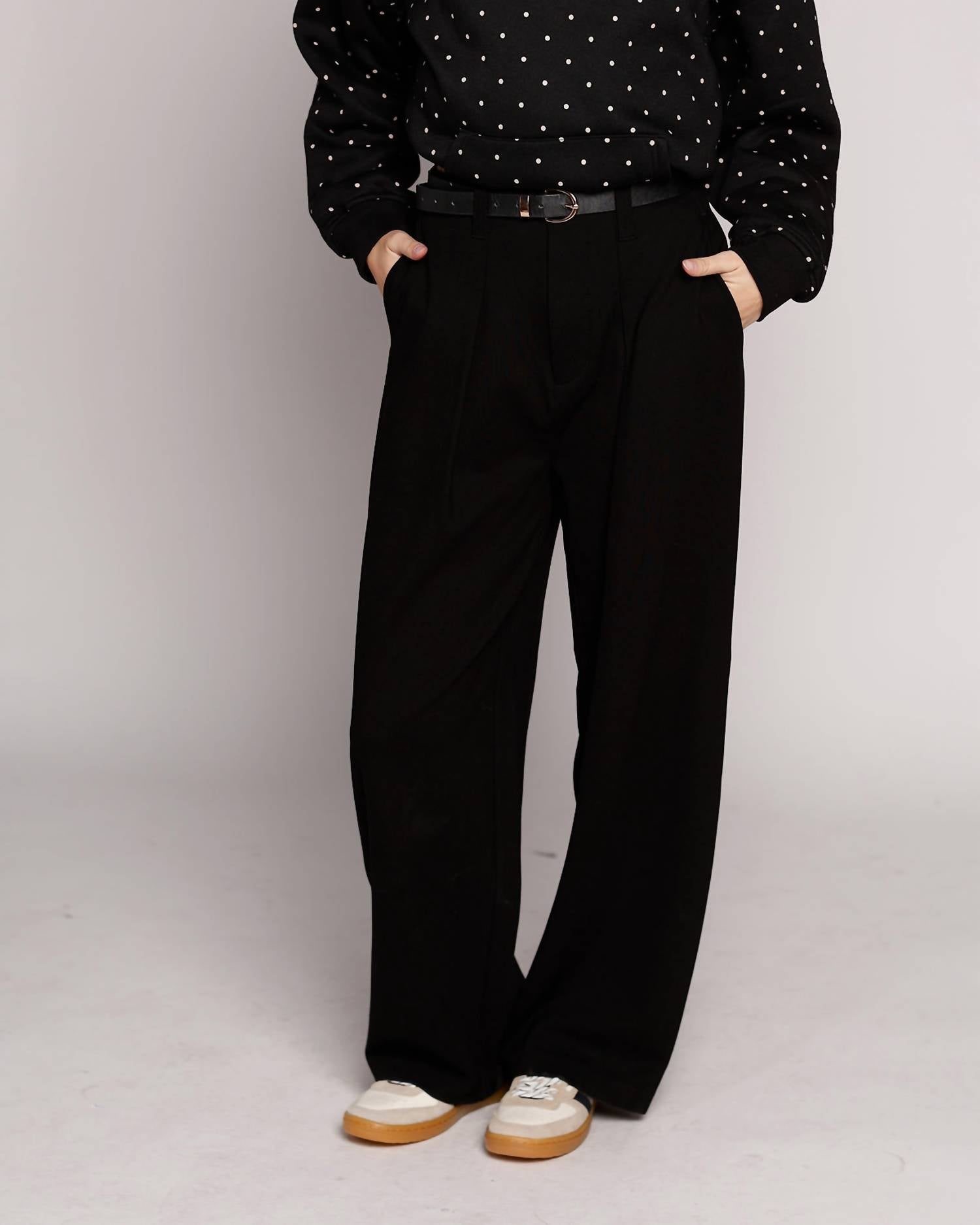 PISTOLA Eden Pleated Ponte Trouser in night out 1 - women's pants - view 4