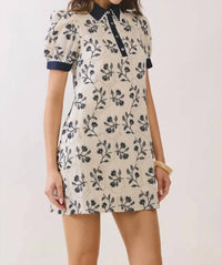 Pretty Follies - Floral Puff Sleeve Mini Dress