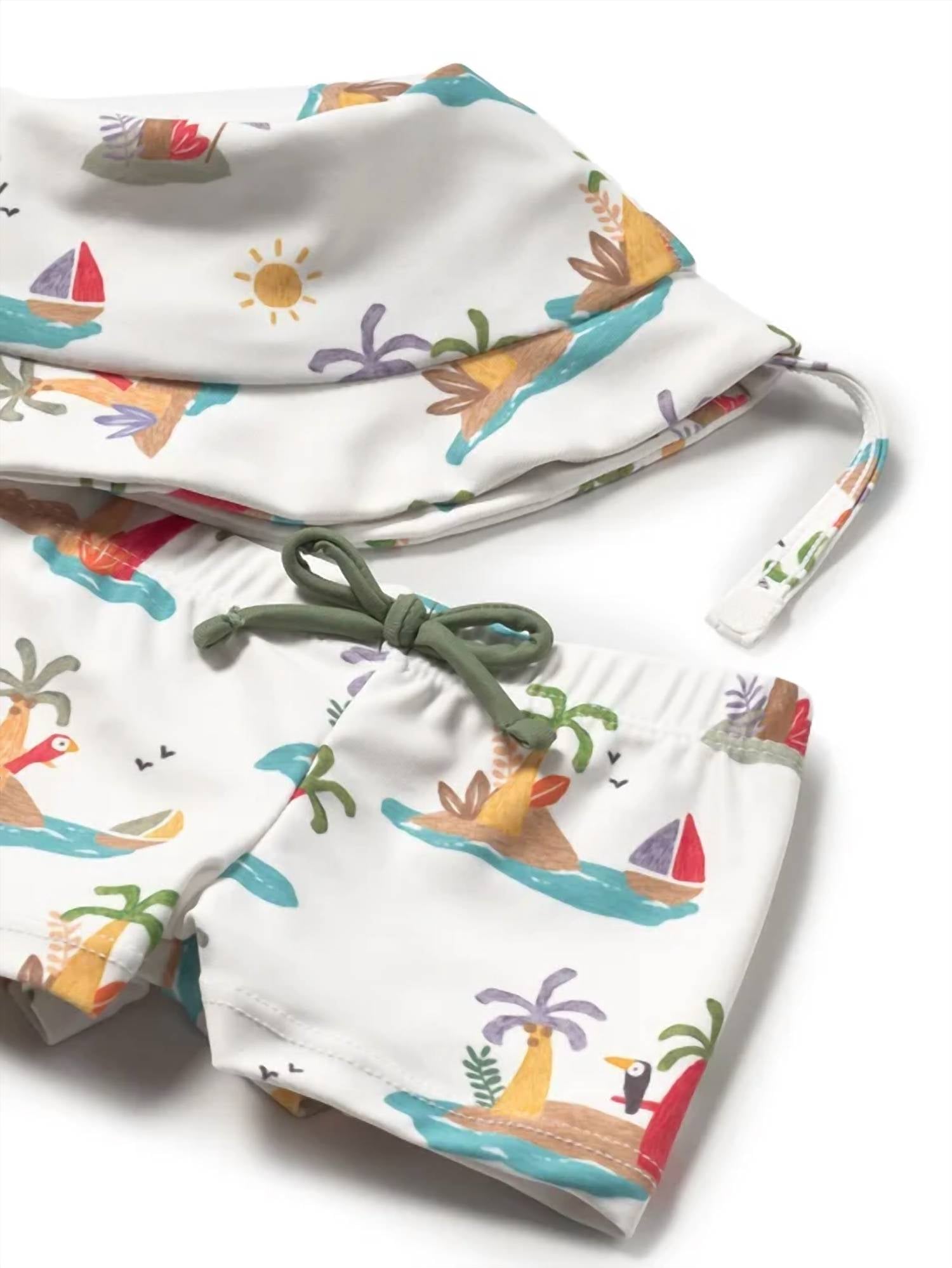 Mayoral - Boy's Bathsuit Set With Hat