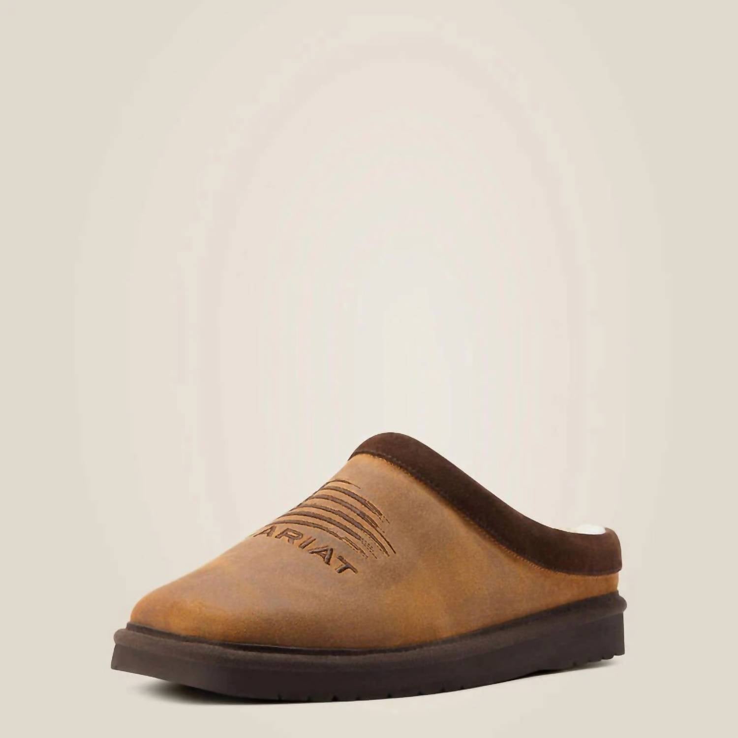ARIAT Boys Patriot Square Toe Slipper in dusty brown - kids' shoe - view 5