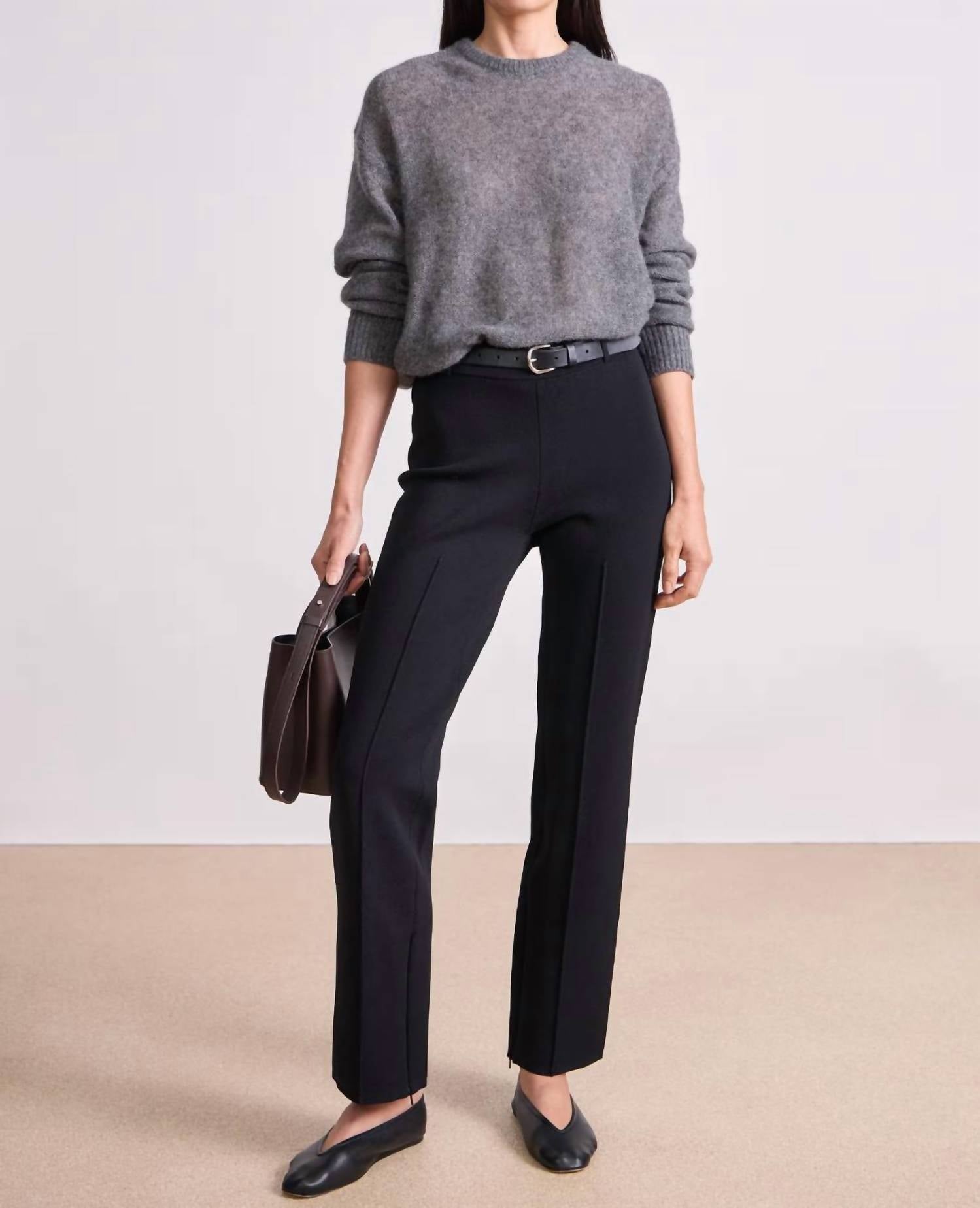 Apiece Apart - Straight Pull On Zipper Pant