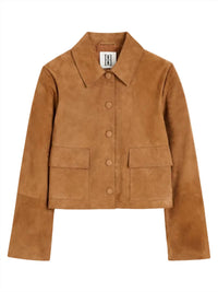BY MALENE BIRGER Annie Suede Jacket in rusty sand - women's jacket - view 4
