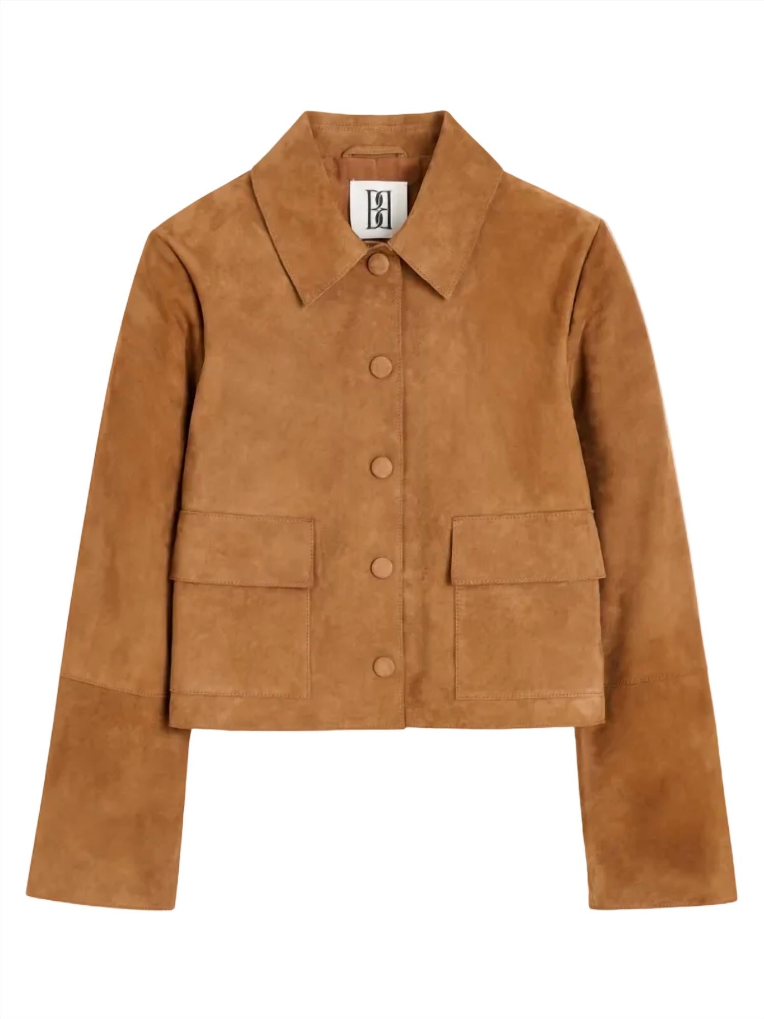 BY MALENE BIRGER Annie Suede Jacket in rusty sand - women's jacket - view 4