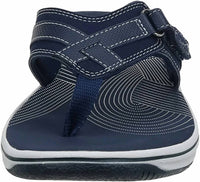 Clarks Women's Breeze Sea Slipper in navy - women's shoe - alternate view