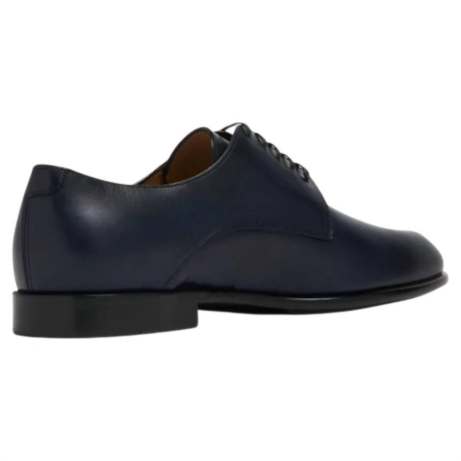 Salvatore Ferragamo - Mens Fosco Leather Lace Up Derby Shoes